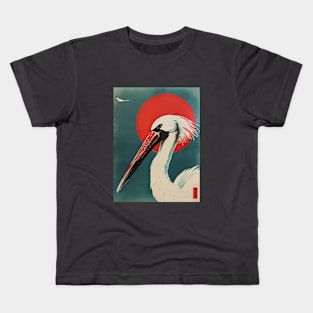 vintage japanese Pelican Kids T-Shirt